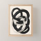 Interwoven Lines Abstract Art 2 Mini Art Print Gallery Image 1