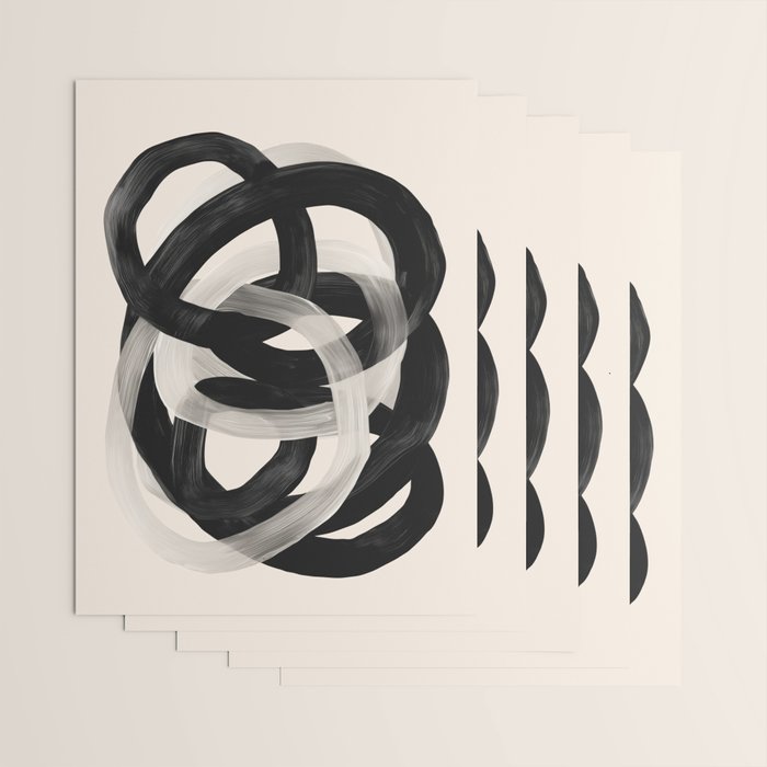Interwoven Lines Abstract Art 2 Wrapping Paper Gallery Image 3