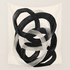 Interwoven Lines Abstract Art 2 Wall Tapestry Gallery Image 4
