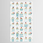 Sweet monster cupcake mint Tablecloth Gallery Image 2