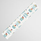 Sweet monster cupcake mint Table Runner Gallery Image 3