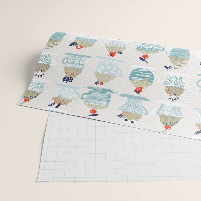 Sweet monster cupcake mint Wrapping Paper Gallery Image 2