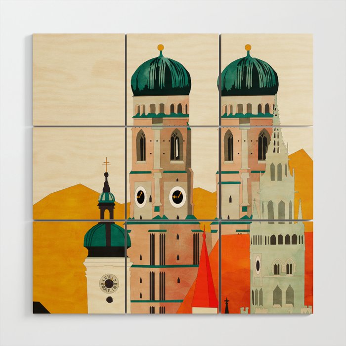 travel europe germany munich Wood Wall Art Gallery Image 1