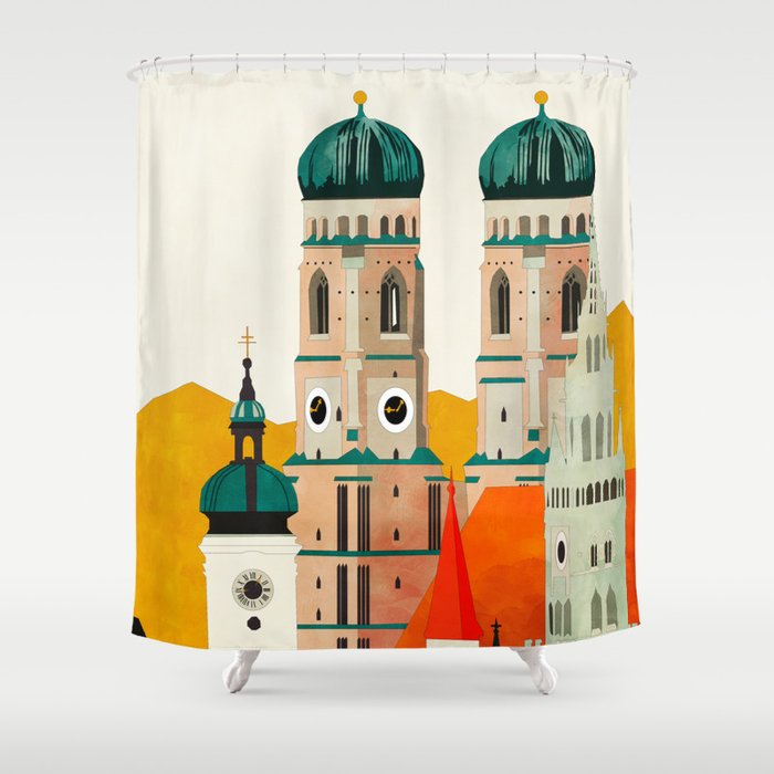 travel europe germany munich Shower Curtain Gallery Image 1