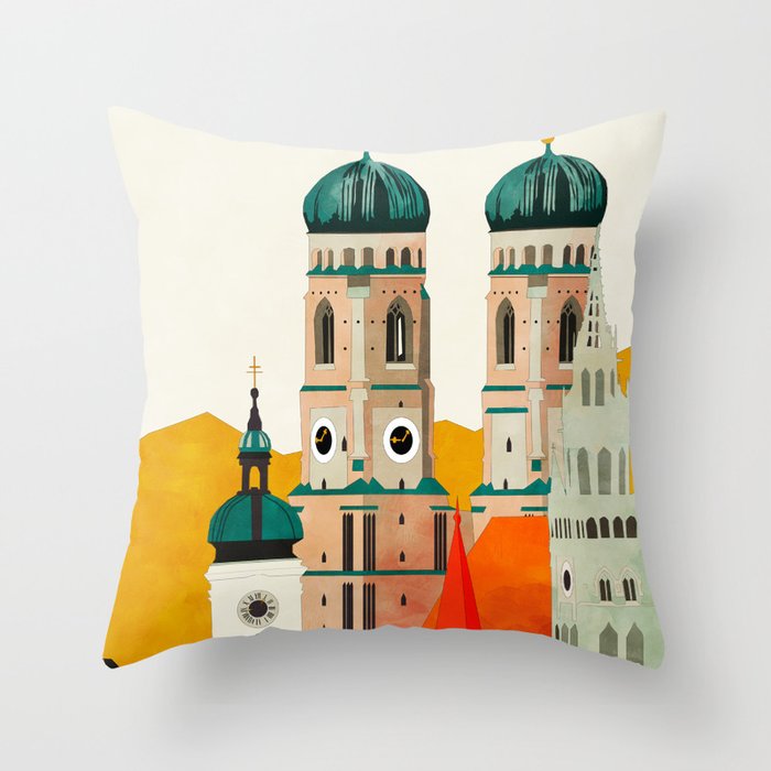 travel europe germany munich Throw Pillow Gallery Image 6