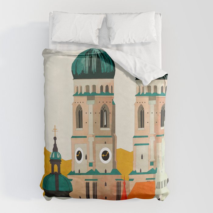 travel europe germany munich Duvet Cover Gallery Image 6