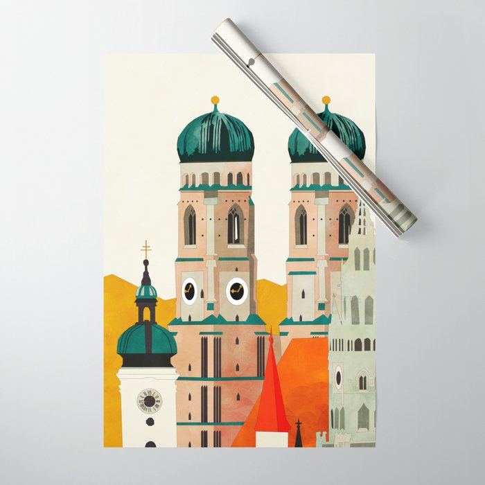 travel europe germany munich Wrapping Paper Gallery Image 1