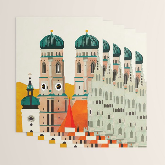 travel europe germany munich Wrapping Paper Gallery Image 3