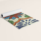 Cross art nouveau mexican talavera tile azulejo interior design Yoga Mat Gallery Image 2