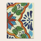 Cross art nouveau mexican talavera tile azulejo interior design Notebook Gallery Image 4