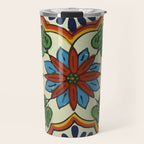 Cross art nouveau mexican talavera tile azulejo interior design Travel Mug Gallery Image 1