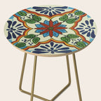 Cross art nouveau mexican talavera tile azulejo interior design Side Table Gallery Image 2
