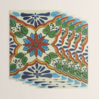 Cross art nouveau mexican talavera tile azulejo interior design Wrapping Paper Gallery Image 3