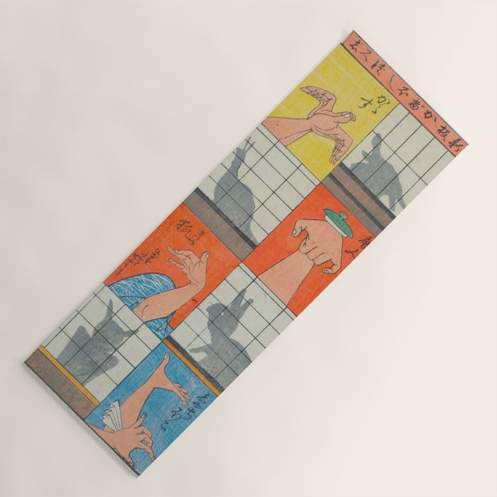 Eight Shadow Figures Utagawa Hiroshige Japanese Woodblock Print  Yoga Mat Gallery Image 1