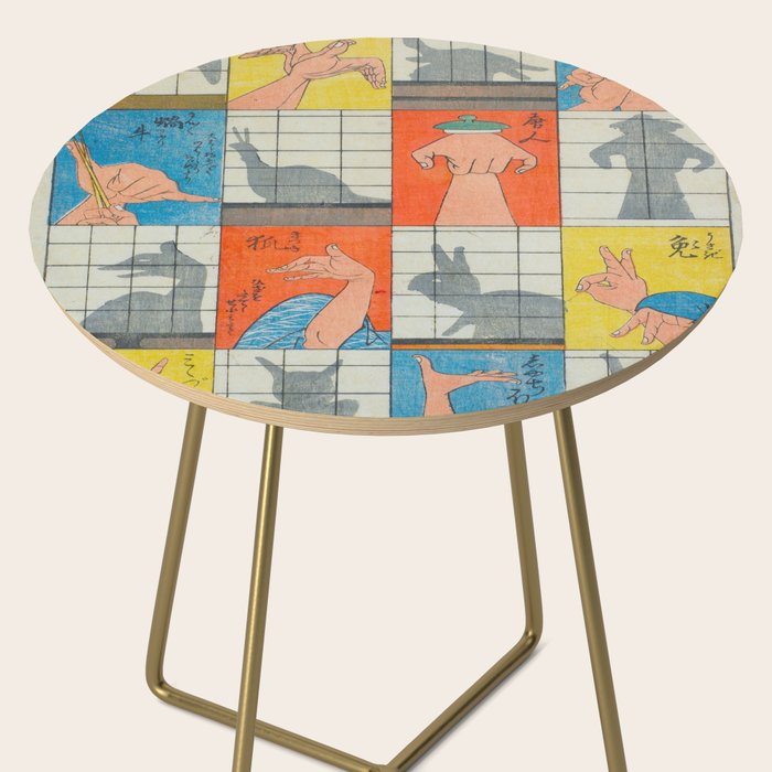 Eight Shadow Figures Utagawa Hiroshige Japanese Woodblock Print  Side Table Gallery Image 2