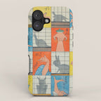 Eight Shadow Figures Utagawa Hiroshige Japanese Woodblock Print  iPhone Case Gallery Image 1