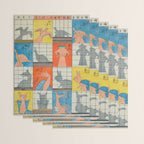 Eight Shadow Figures Utagawa Hiroshige Japanese Woodblock Print  Wrapping Paper Gallery Image 3