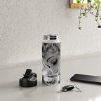 Jazz Age Blond Sipping Champagne black and white photograph / photography Water Bottle Gallery Image 4
