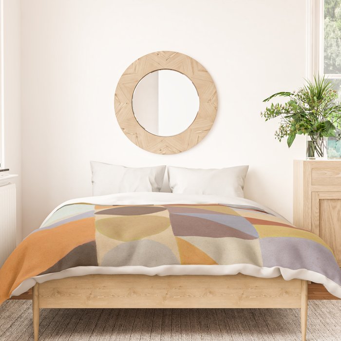 Geometric Shapes & Colors #1 Duvet Cover Gallery Image 3