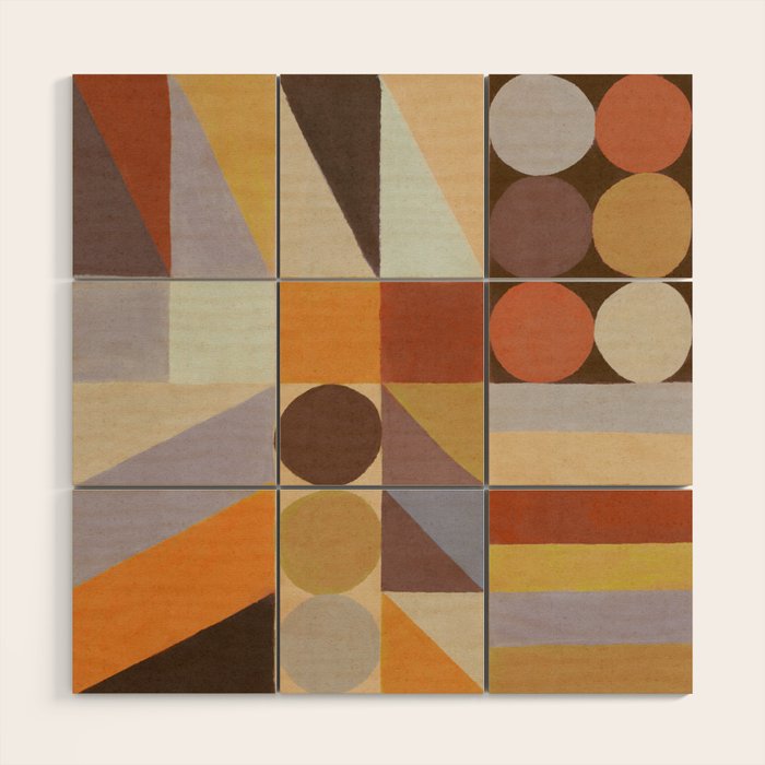 Geometric Shapes & Colors #1 Wood Wall Art Gallery Image 1