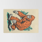 Bigfoot Forest Walker Cryptic Rug Gallery Image 2