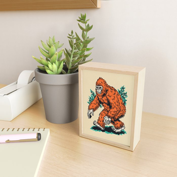 Bigfoot Forest Walker Cryptic Mini Art Print Gallery Image 2