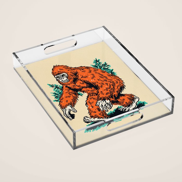 Bigfoot Forest Walker Cryptic Acrylic Tray Gallery Image 1