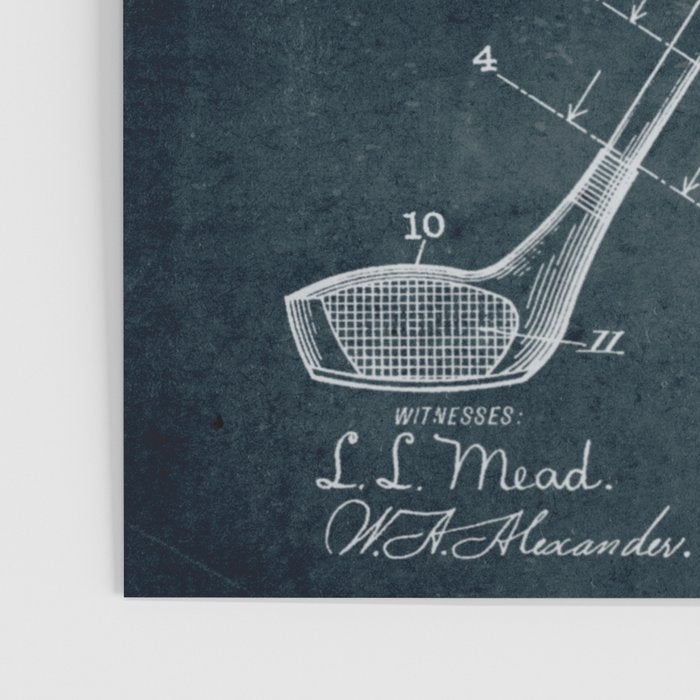 1909 - Golf Club patent art Poster Gallery Image 3