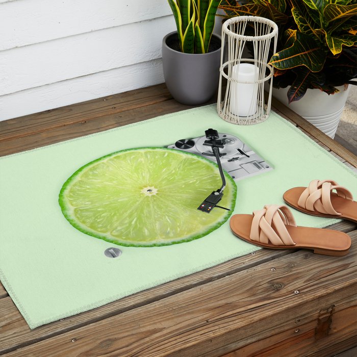 LIME DJ Outdoor Rug Gallery Image 2