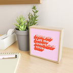 Let Me Overthink This - Anxiety Typography Mini Art Print Gallery Image 2