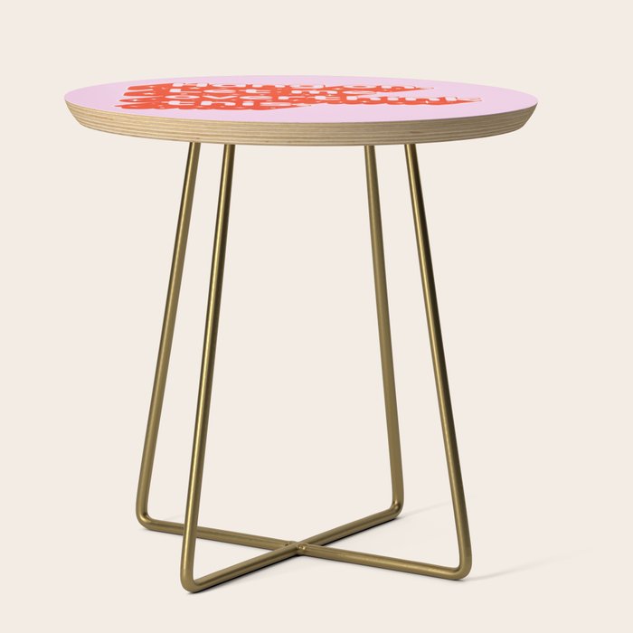 Let Me Overthink This - Anxiety Typography Side Table Gallery Image 1