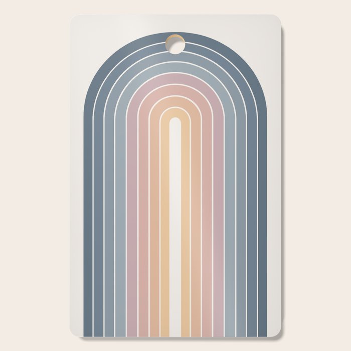 Gradient Arch XXII Sunrise Mid Century Modern Rainbow Cutting Board Gallery Image 1