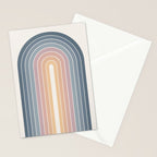 Gradient Arch XXII Sunrise Mid Century Modern Rainbow Stationery Card Gallery Image 2