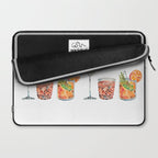 Classic Cocktails  - 1960s Watercolor Lineup Laptop Sleeve Gallery Image 2