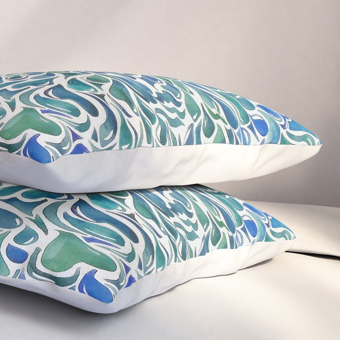 Watercolor Splashes Pillow Sham Gallery Image 3