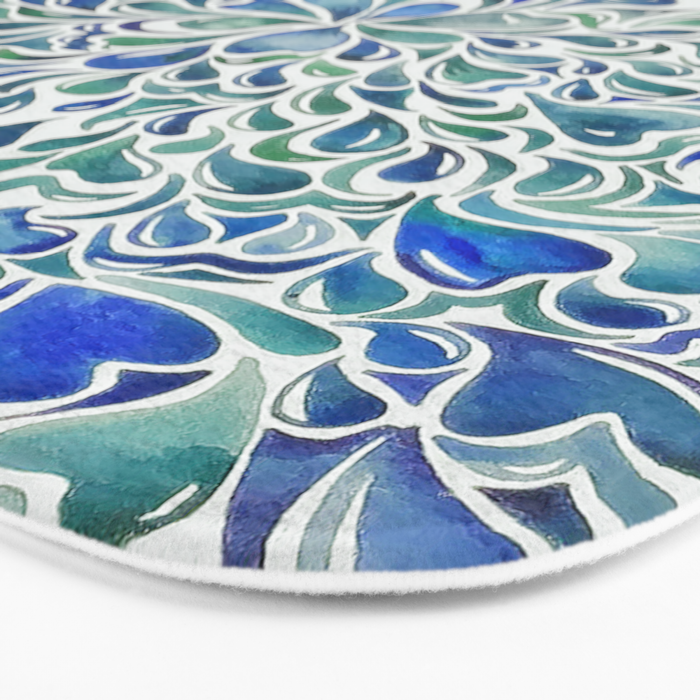 Watercolor Splashes Bath Mat Gallery Image 3
