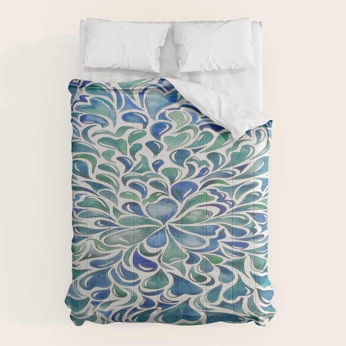 Watercolor Splashes Comforter Gallery Image 6