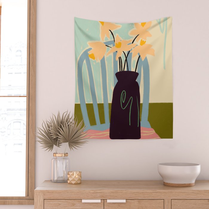DAFFODILS Wall Tapestry Gallery Image 2