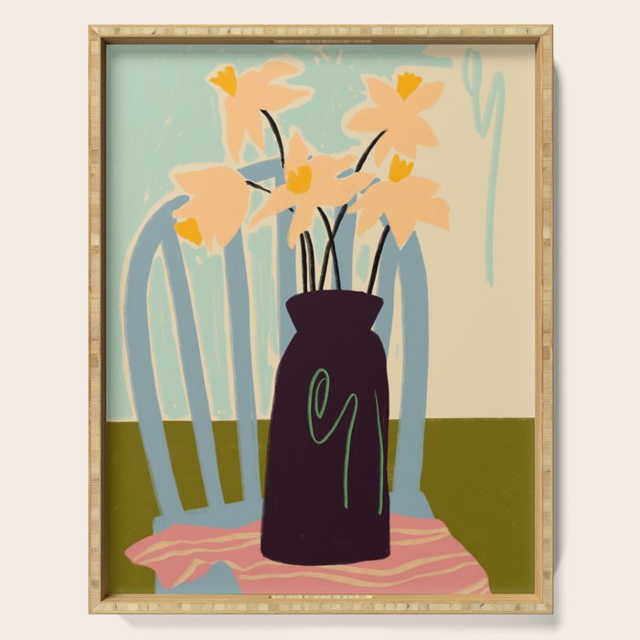 DAFFODILS Serving Tray Gallery Image 1