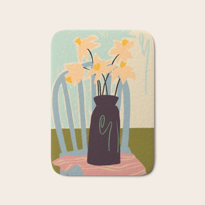 DAFFODILS Bath Mat Gallery Image 1