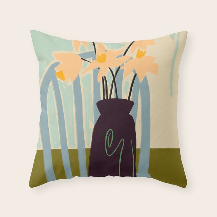 DAFFODILS Throw Pillow Gallery Image 6
