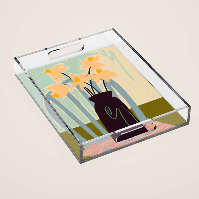 DAFFODILS Acrylic Tray Gallery Image 1