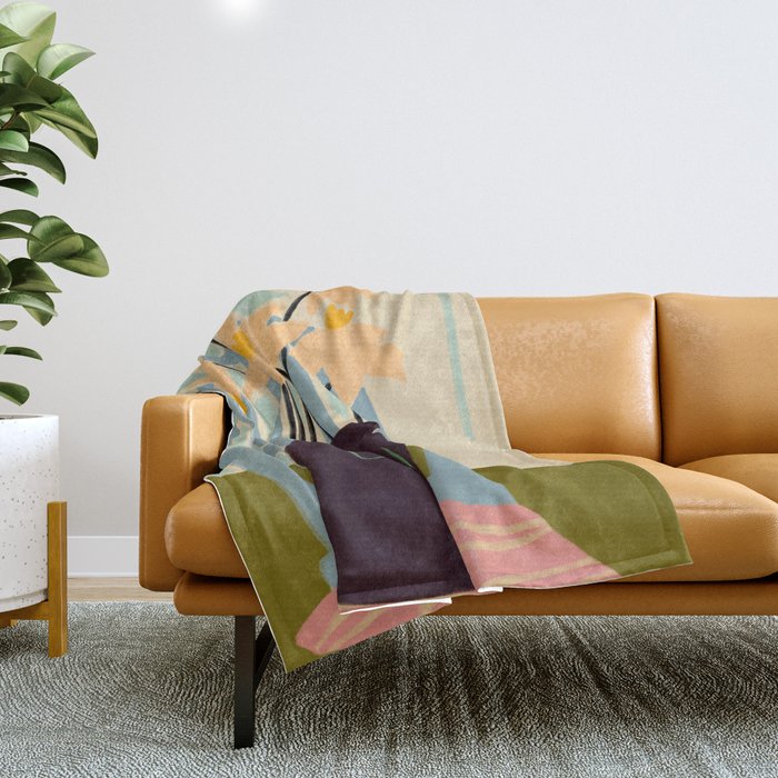 DAFFODILS Throw Blanket Gallery Image 1