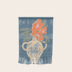 Pegasus Amphora with red flowers Wall Hanging Gallery Image 1