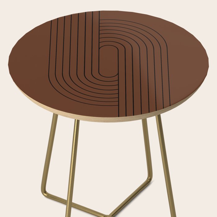 Oval Lines Abstract XXVI Side Table Gallery Image 2