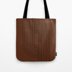 Oval Lines Abstract XXVI Tote Bag Gallery Image 1