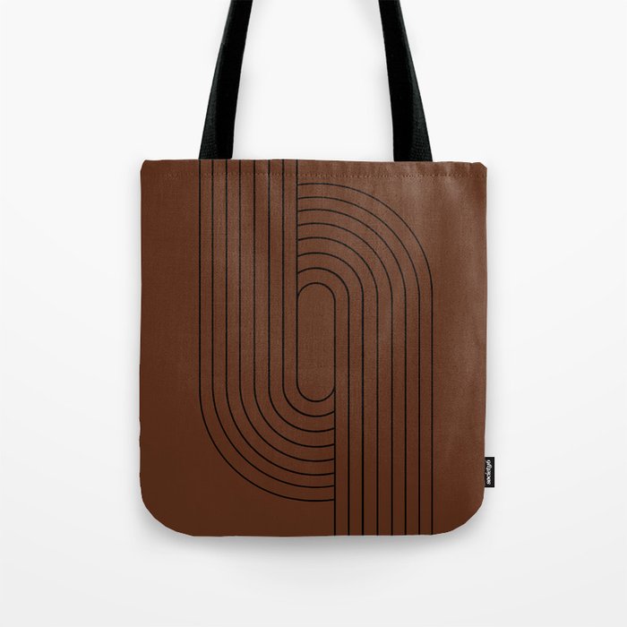 Oval Lines Abstract XXVI Tote Bag Gallery Image 1