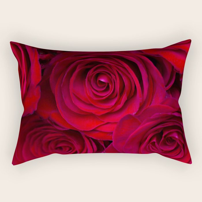 Red roses Rectangular Pillow Gallery Image 1