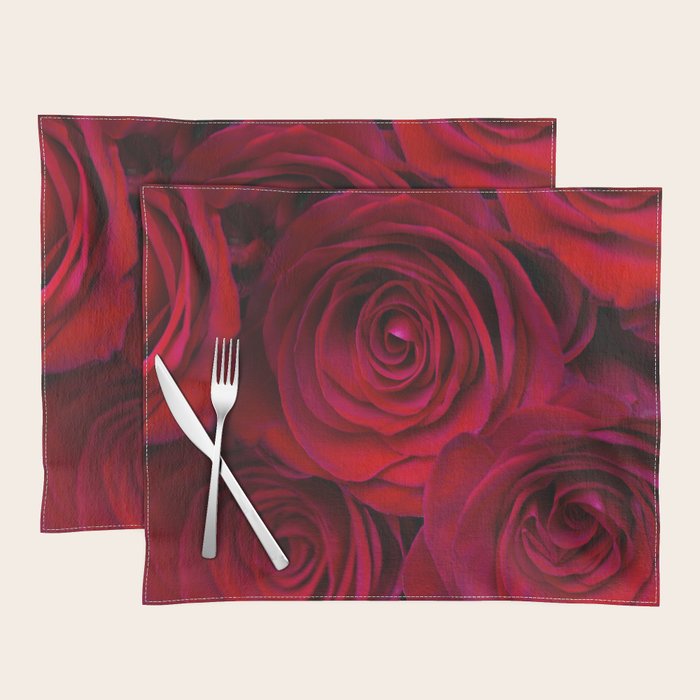 Red roses Placemat Gallery Image 1