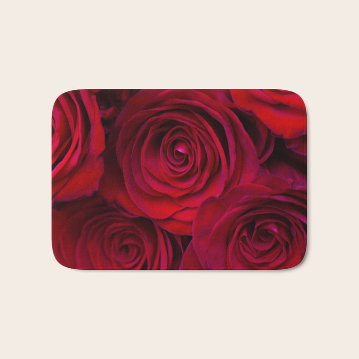 Red roses Bath Mat Gallery Image 1